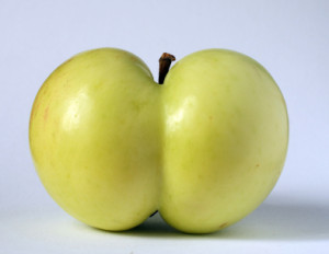 apple of a funny shape